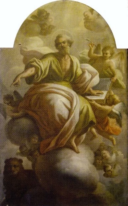 Paolo De Majo - L'evangelista Marco, Napoli chiesa Arciconfraternita dei Pellegrini